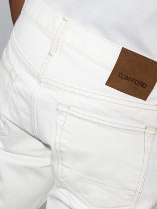 Tom Ford White Comfort Slim Fit Jeans