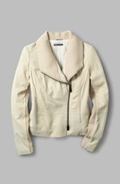 Thumbnail for your product : Vince RIB SCUBA COLLAR JACKET