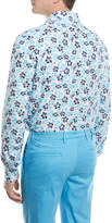 Thumbnail for your product : Kiton Floral-Print Cotton Sport Shirt