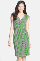 Thumbnail for your product : Maggy London 'MJ' Print Draped Jersey Dress
