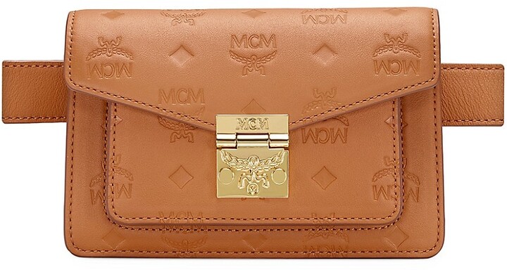 Cognac Leather Monogram Handbag | Shop the world's largest collection of  fashion | ShopStyle