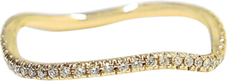 BONDEYE JEWELRY Wave 14k Gold Diamond Ring, Size 6-8