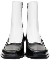 Thumbnail for your product : Y/Project Black and White Fitted Ankle Boot
