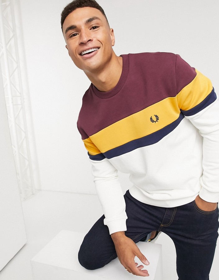 fred perry burgundy sweatshirt