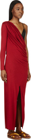 Thumbnail for your product : Givenchy Red Jersey Asymmetric Split Drape Dress