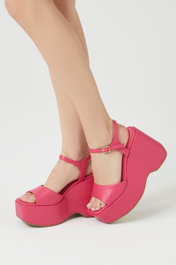 Forever 21 Platform Wedge Sandals ShopStyle