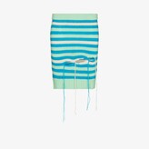 Thumbnail for your product : Charles Jeffrey Loverboy Slash Striped Mini Skirt