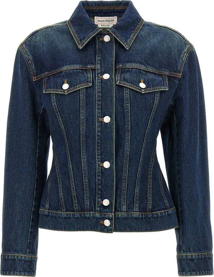 Alexander McQueen Buttoned Denim Jacket