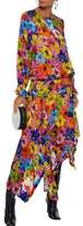 Thumbnail for your product : Preen by Thornton Bregazzi Poppy Asymmetric Devoré-Chiffon Midi Dress