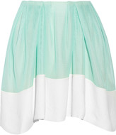 Thumbnail for your product : 3.1 Phillip Lim Mesh and crepe mini skirt