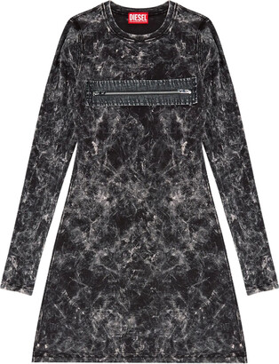 Diesel Red Viscose Mini Dress - ShopStyle