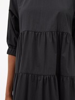 Thumbnail for your product : Co Tiered Cotton-blend Dress - Black