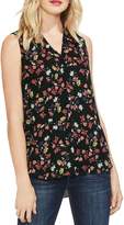 Thumbnail for your product : Vince Camuto Floral V-Neck Sleeveless Blouse