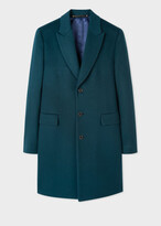 Thumbnail for your product : Paul Smith Men's Dark Teal Wool-Cashmere Epsom Coat
