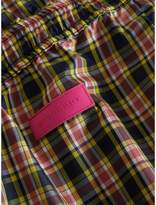 Thumbnail for your product : Burberry Striped Trim Check Playsuit