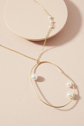 Anthropologie Mod Pearl Necklace