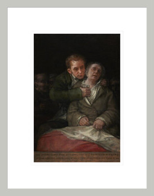 Red Barrel Studio Self-Portrait with Dr. Arrieta by Francisco de Goya -Framed Giclee Print