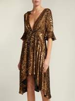 Thumbnail for your product : Maria Lucia Hohan Arielle Sequinned Midi Dress - Womens - Bronze