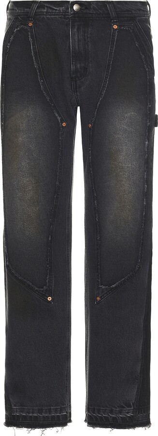 ANDERSSON BELL Rodeo Carpenter Wide Jeans in Black