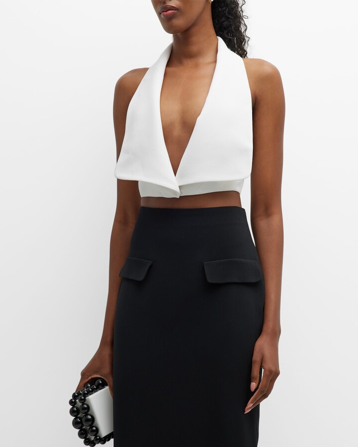 Mônot Halter Crop Vest ShopStyle