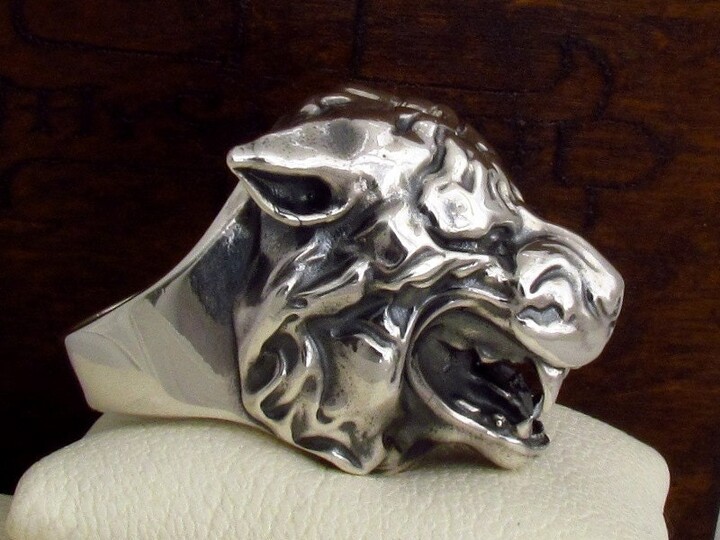 Etsy Mysacrum Tiger Ring-Silver Ring
