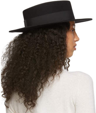 Maison Michel Black Felt Kiki Timeless Hat