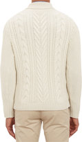 Thumbnail for your product : Malo Cable Shawl-Collar Pullover Sweater