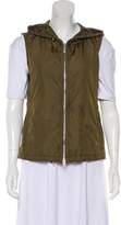 Thumbnail for your product : Add Down ADD Hooded Zip-Up Vest Olive ADD Hooded Zip-Up Vest
