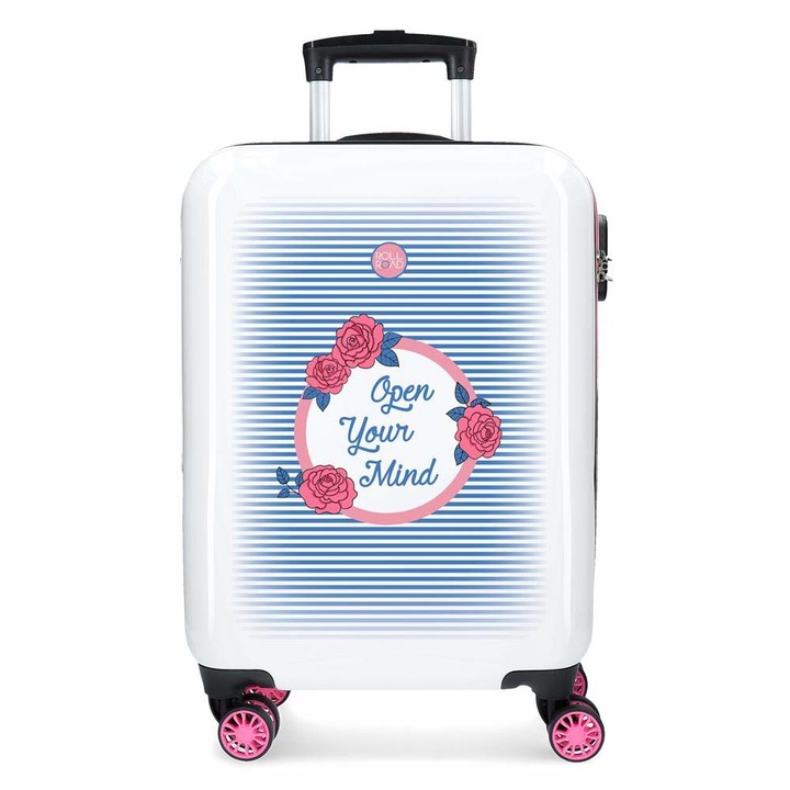 Roll Road Rose Pink Cabin Suitcase 37 x 55 x 20 cm Rigid ABS