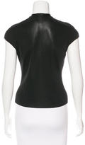 Thumbnail for your product : Herve Leger V-Neck Short Sleeve Sweater