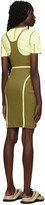 Thumbnail for your product : Eckhaus Latta Khaki & Yellow Gemini Short Dress