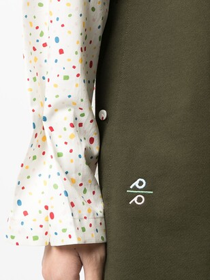 PortsPURE Polka Dot-Print Panelled Sweatshirt