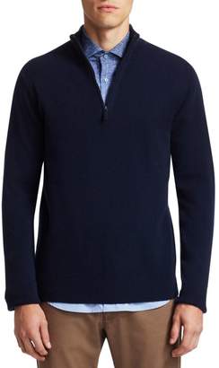 Saks Fifth Avenue Half-Zip Cashmere Sweater