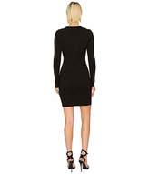 Thumbnail for your product : Versace Jeans Couture Cut Out Printed Long Sleeve Dress