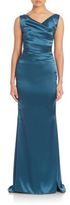 Thumbnail for your product : Talbot Runhof Ruched Satin Gown