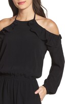 Thumbnail for your product : Fraiche by J Halter Off Shoulder Ruffle Jum