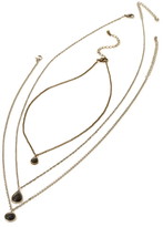 Thumbnail for your product : Forever 21 faux stone pendant necklace set