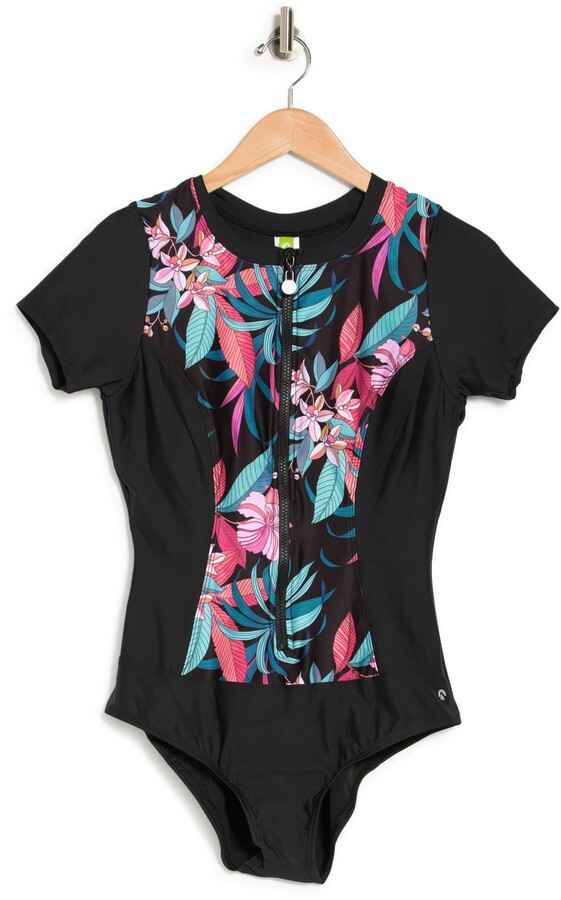 Next Cabo Tropics Zip One Piece Swimsuit Shopstyle