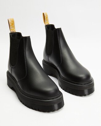Dr. Martens Women's Black Chelsea Boots - Vegan 2976 Quad Chelsea Boots