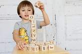 Thumbnail for your product : Natural Gift Store Set Of Natural Wooden Abc Blocks