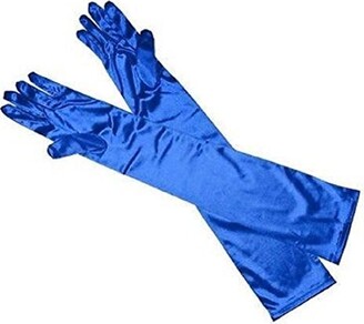 23 inch Extra Long Party prom opera satin lace gloves 