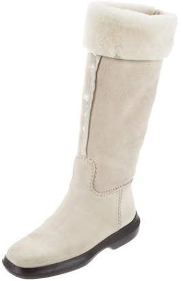 Tod's Suede Knee-High Boots