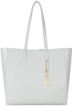 Versace Chain & Medallion-Detailed Leather Tote
