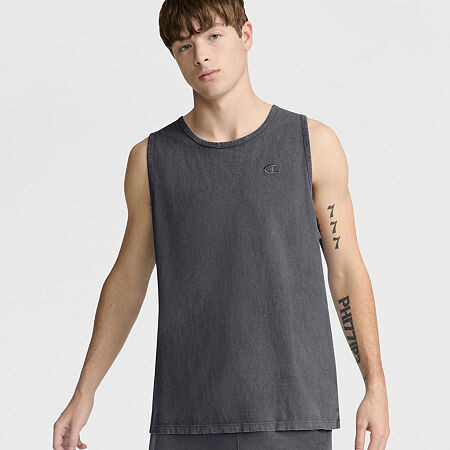 Champion Mens Crew Neck Sleeveless Active Tank Top