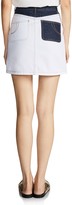 Thumbnail for your product : Maje Jodis Color-Blocked Denim Mini Skirt