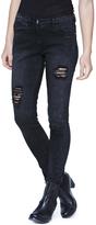 Thumbnail for your product : South Frankie Distressed Fashion Jeans