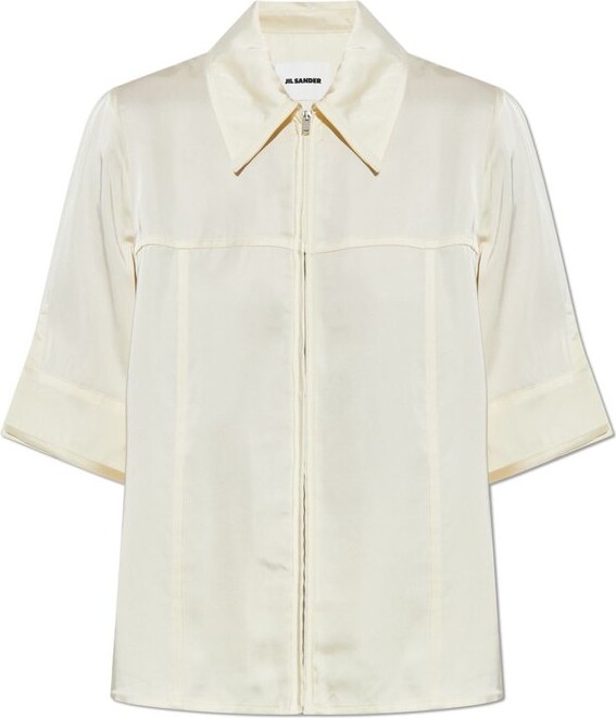 Jil Sander Zip-Up Short-Sleeved Shirt