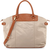 Thumbnail for your product : Neiman Marcus Locklyn Nylon Contrast Tote Bag, Clay