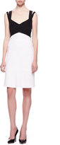 Thumbnail for your product : Narciso Rodriguez Double-Strap Colorblock Dress, Black/White