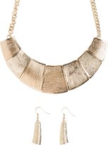Thumbnail for your product : Etched Statement Necklace And Earring Set